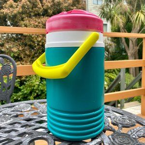 90s IGLOO Legend 1/2 Gal Hot Pink🩷/Neon Yellow💛/Teal🩵